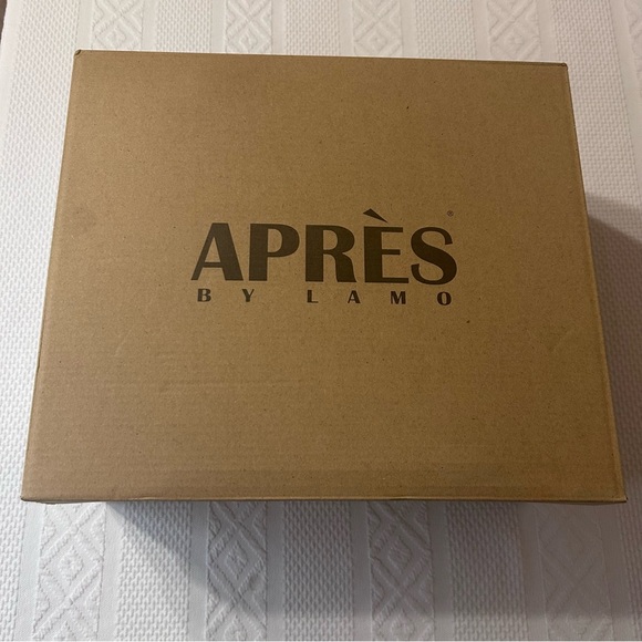 NWB Apres by Lamo Maci Black Faux Suede with Faux Fur Boots Size 11 - Picture 7 of 8